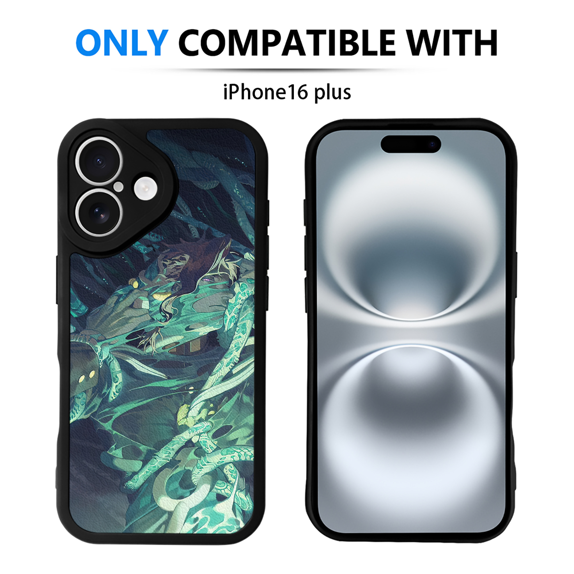 （画像用） ジョジョの奇妙な冒険 JoJo's Bizarre Adventure 【iPhone 16シリーズ対応】シリコンスマホケース（レザー調） 材質：シリコン